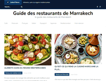 Tablet Screenshot of guide-restaurant-marrakech.com